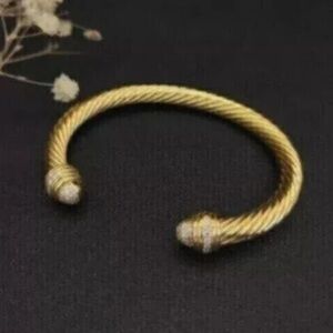 David Yurman Gold Cable Bracelet 7mm
